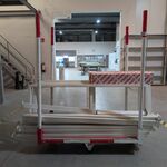 Metalen frame in transportkar